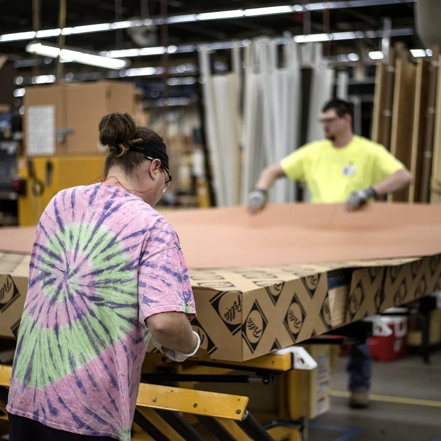 Graph showing job losses in the U.S. labor market