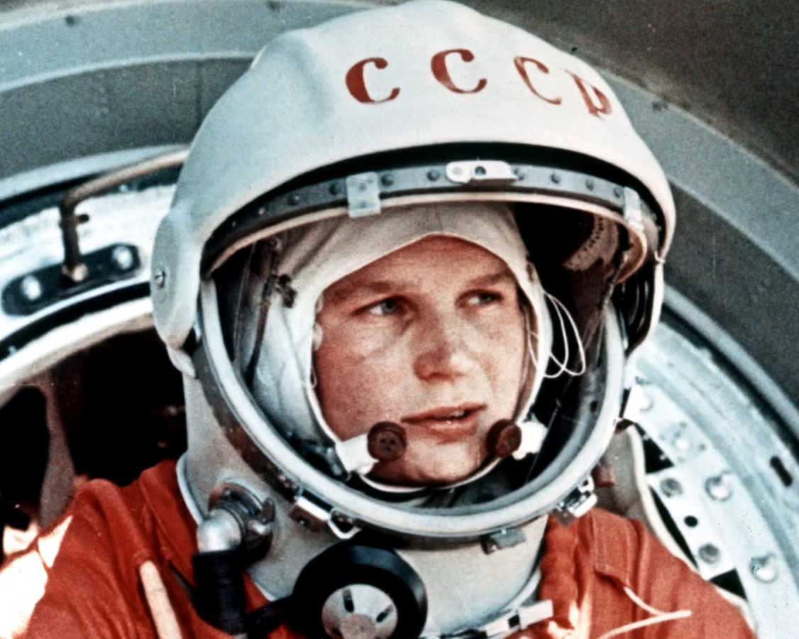 First woman in space, Valentina Tereshkova, Soviet cosmonaut, 1963